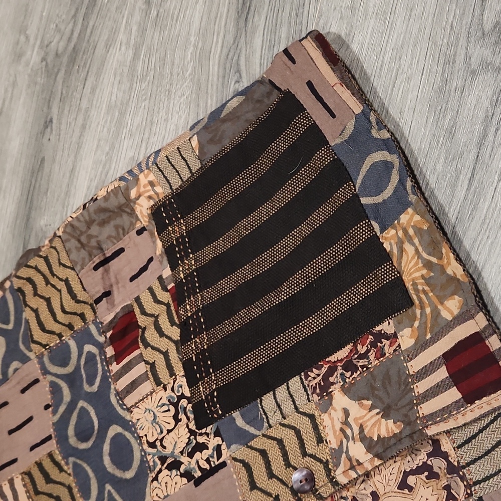 Unique Reversible Unisex Patchwork Enbroidered Bo… - image 4